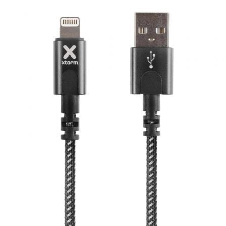 Cable USB 2.0 Lightning Xtorm CX2011/ USB Macho - Lightning Macho/ Hasta 12W/ 480Mbps/ 1m/ Negro