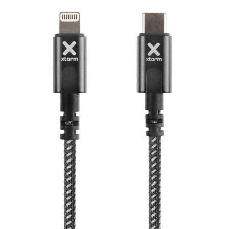 Cable USB Tipo-C Lightning Xtorm CX2031/ USB Tipo-C Macho - Lightning Macho/ Hasta 60W/ 480Mbps/ 1m/ Negro