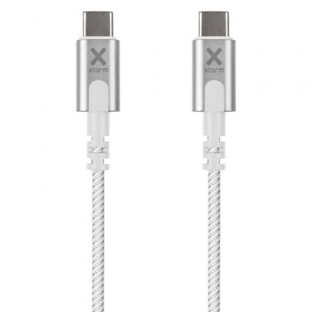 Cable USB Tipo-C Xtorm CX2070 100W/ USB Tipo-C Macho - USB Tipo-C Macho/ Hasta 100W/ 10Gbps/ 1m/ Blanco