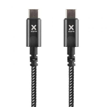 Cable USB Tipo-C Xtorm CX2071 100W/ USB Tipo-C Macho - USB Tipo-C Macho/ Hasta 100W/ 10Gbps/ 1m/ Negro