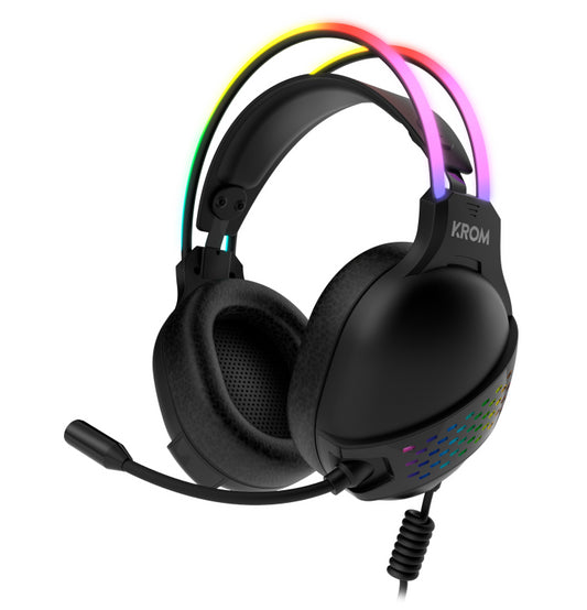 AURICULAR GAMING STEREO KROM KLAIM RGB LED