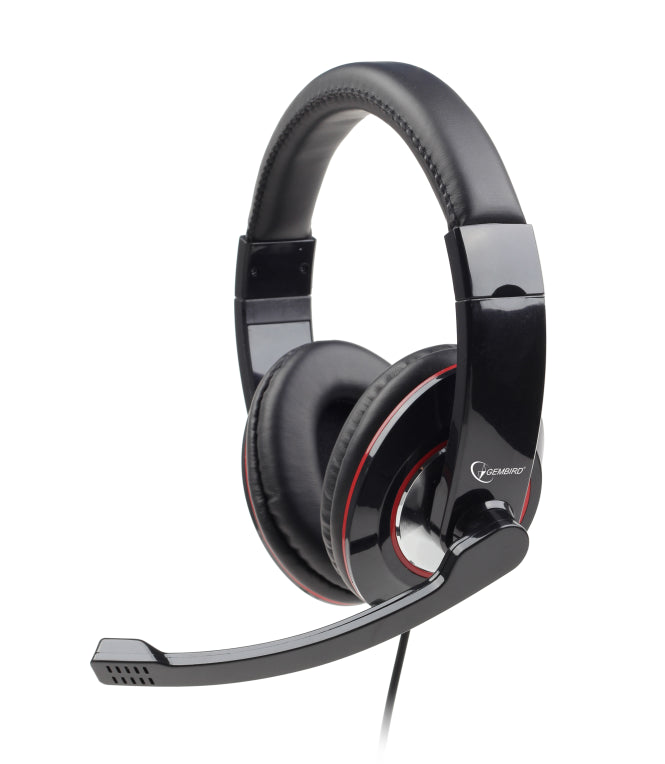 AURICULARES GEMBIRD MICROFONO CONTROL VOL NEGRO  ALAMBRICO