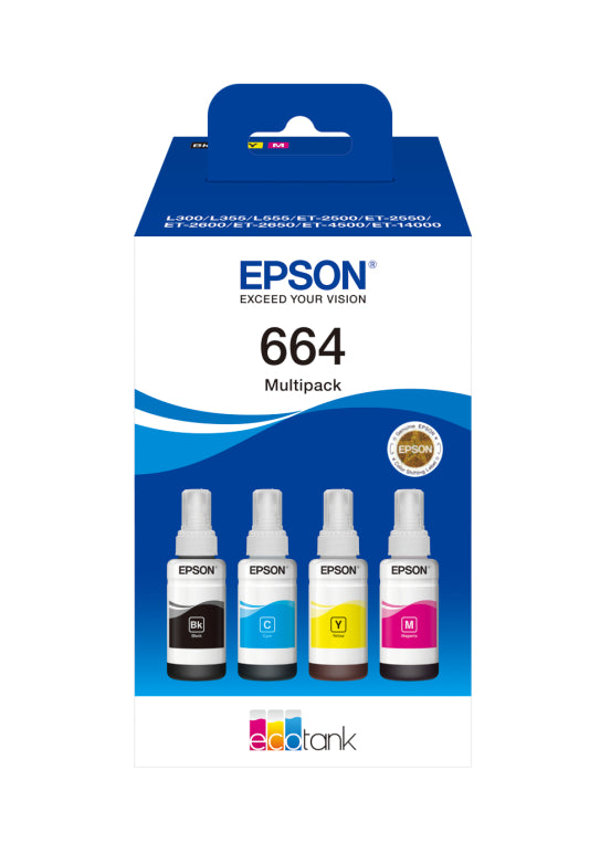 BOTELLA EPSON 664 PACK DE 4