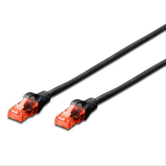 CABLE DE RED CAT 6 U/UTP DE 1,0 METRO EN COLOR NEGRO