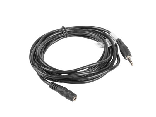 CABLE ESTEREO LANBERG JACK 3.5 MM MACHO/JACK 3.5MM HEMBRA 3M NEGRO