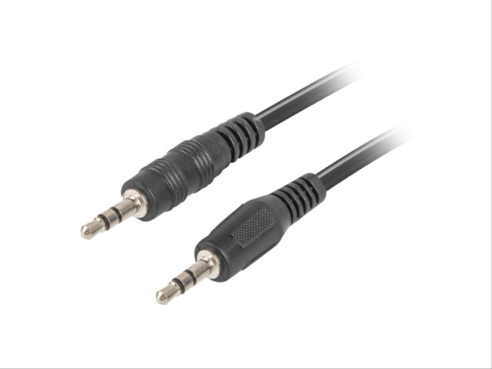 CABLE ESTEREO LANBERG JACK 3.5MM MACHO/JACK 3.5MM MACHO 2M NEGRO