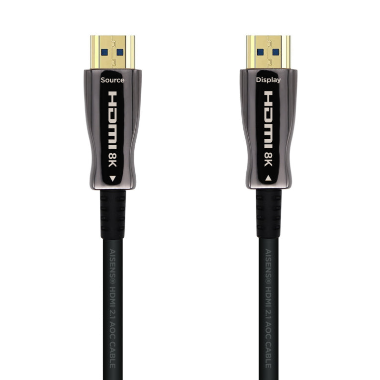 CABLE HDMI AISENS V2.1 OPTICO ACTIVO AOC 8K60HZ M/M 100M NEGRO