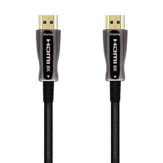 CABLE HDMI AISENS V2.1 OPTICO ACTIVO AOC 8K60HZ M/M 100M NEGRO