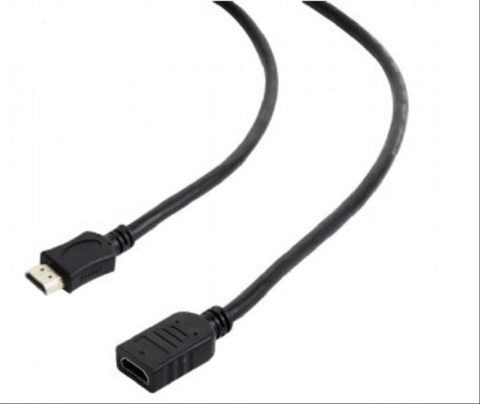 CABLE HDMI GEMBIRD EXTENSION MACHO HEMBRA V2.0 ALTA VELOCIDAD CON ETHERNET 0,5M