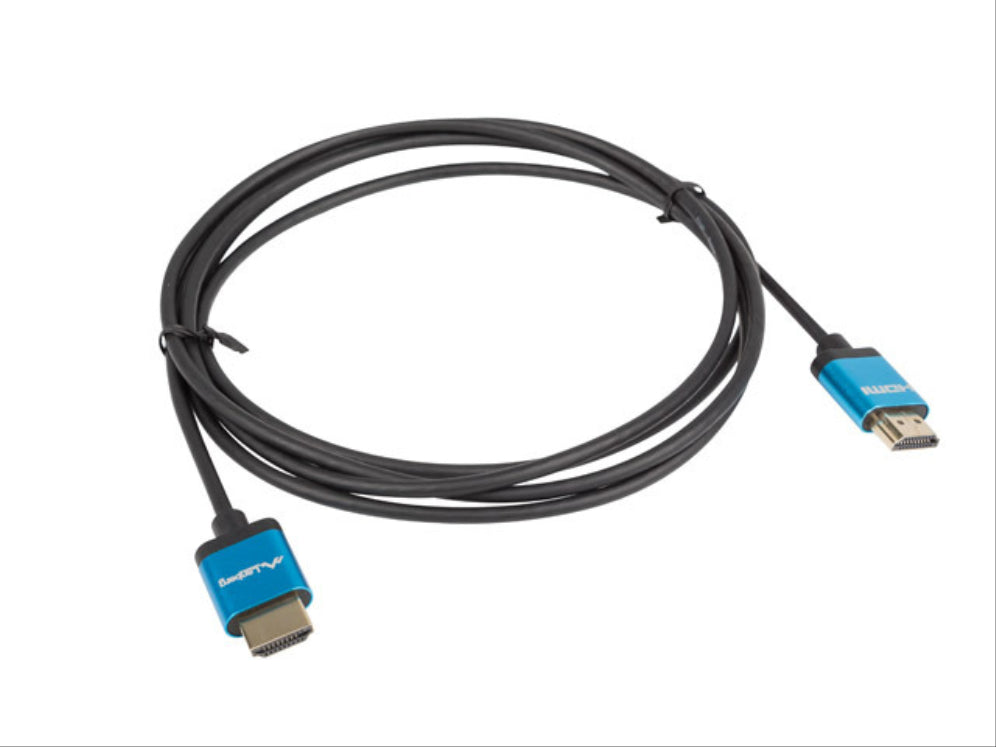 CABLE HDMI LANBERG MACHO/MACHO V2.0 4K SLIM 1M NEGRO