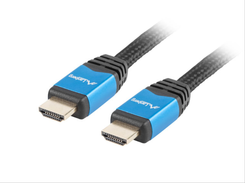 CABLE HDMI LANBERG MACHO/MACHO V2.0 CU 4K PREMIUM 1M NEGRO