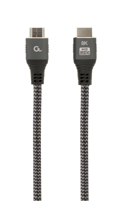 CABLE TRENZADO HDMI 2.1 8K 60HZ GEMBIRD SELECT PLUS SERIES CON ETHERNET 2M NEGRO