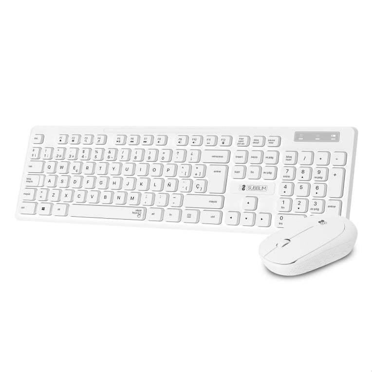 COMBO TECLADO RATON SUBBLIM BUSINESS SLIM SILENCIOSO INALAMBRICO 2.4G B