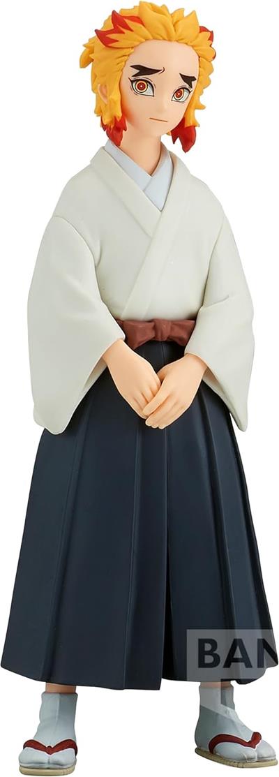 Figura banpresto demon slayer kimetsu no yaiba senjuro rengoku vol.43 15cm