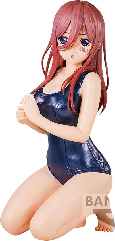 Figura banpresto the quintessential quintuplets movie celestial vivi miku nakano school style 12cm