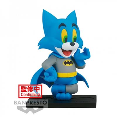 Figura banpresto tom & jerry figure collection 100th anniversary tom de batman 8cm