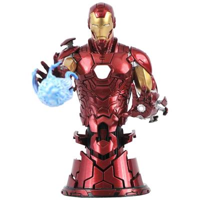 Figura diamond collection marvel avengers iron man mini busto resina 15 cm 1 - 7 scale