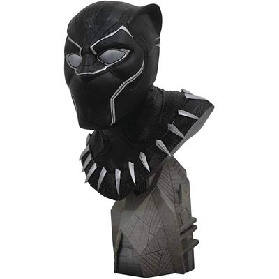 Figura diamond collection marvel comics busto black panther 1 - 2 escala