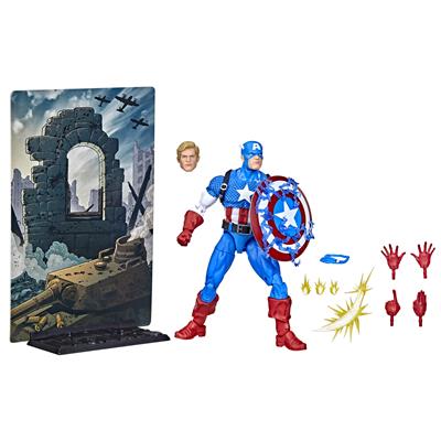 Figura hasbro capitan america 15 cm 20 aniversario serie 1 marvel legends f34395l0