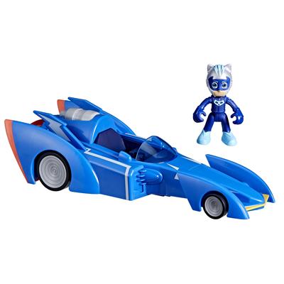 Figura hasbro gatomovil pj masks power heroes - súper gato - móvil