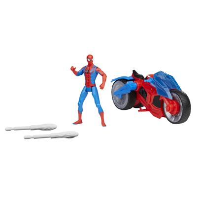 Figura hasbro marvel spider man moto arácnida