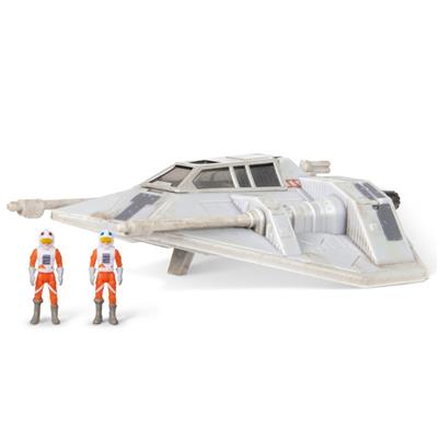 Figura jazwares star wars nave deluxe snowspeeder con figura