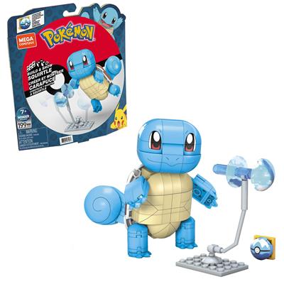 Figura mattel mega construx pokemon squirtle 199 pcs