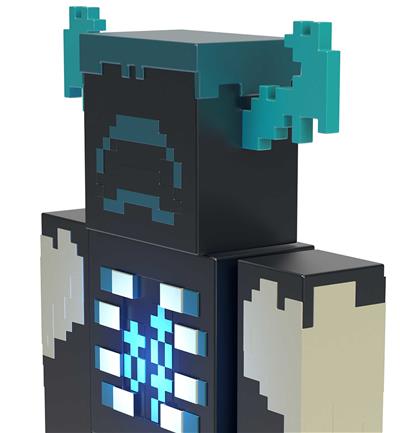 Figura mattel minecraft warden con luces y sonidos