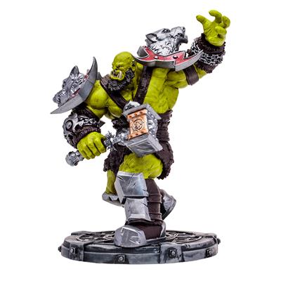 Figura mcfarlane toys world of warcraft orc warrior & orc shaman rare 15cm