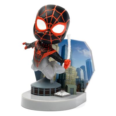 Figura mini diorama superama the loyal subjects spider man (mini morales) con efecto camuflaje