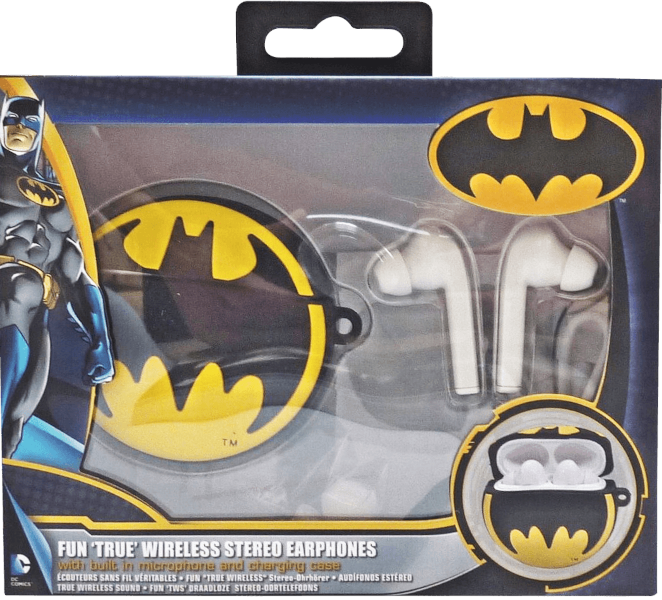 LAZERBUILT TRUE WIRELESS EARPHONES BATMAN LOGO