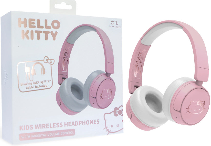 OTL KIDS WIRELESS HEADPHONES HELLO KITTY ROSE GOLD (CONSOLAS/MOVIL/TABLET)