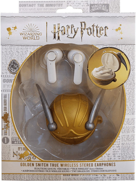 LAZERBUILT GOLDEN SNITCH TRUE WIRELESS EARPHONES HARRY POTTER