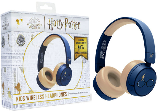 OTL KIDS WIRELESS HEADPHONES HARRY POTTER LIGHTNING BOLD SCAR NAVY (CONSOLAS/MOVIL/TABLET)