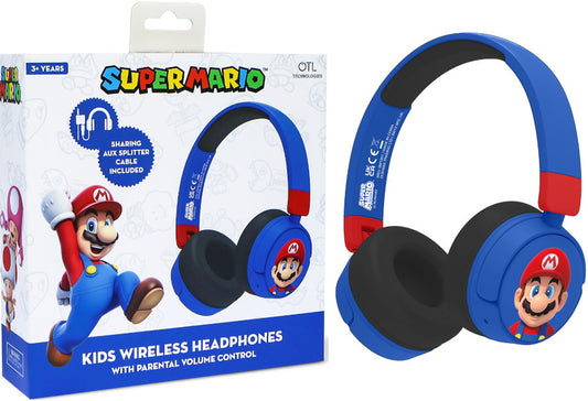 OTL WIRELESS BLUETOOTH HEADPHONE SUPER MARIO AZUL (MOVIL/TABLET)