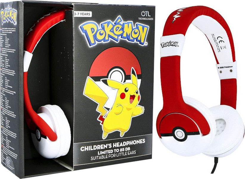 OTL WIRED HEADPHONES POKEMON POKEBALL (PS4/XBOX/SWITCH/MOVIL/TABLET)