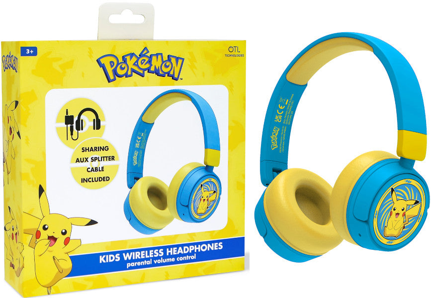 OTL KIDS WIRELESS BLUETOOTH HEADPHONE POKEMON PIKACHU (MOVIL/TABLET)