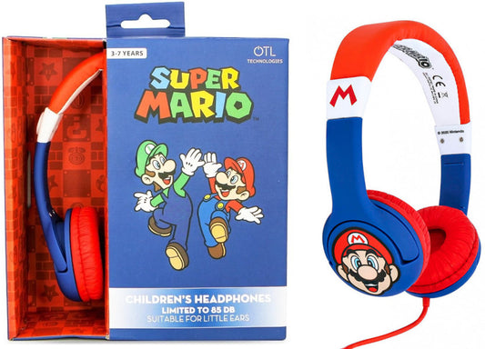 OTL WIRED HEADPHONES SUPER MARIO (PS4/XBOX/SWITCH/MOVIL/TABLET)