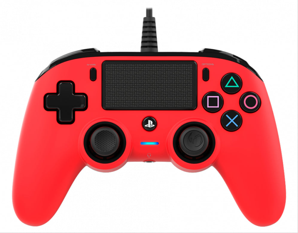 GAMEPAD NACON OFICIAL PS CON CABLE COMPACT ROJO PS4