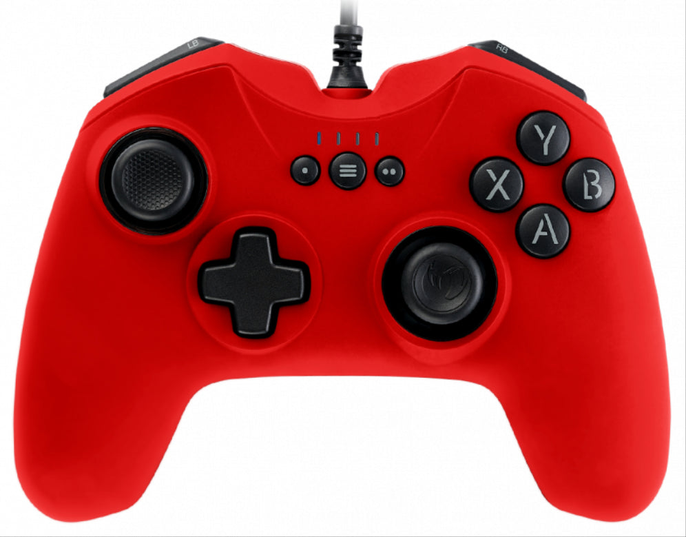 GAMEPAD NACON VIDEOJUEGOS CON CABLE GC-100 ROJO PC