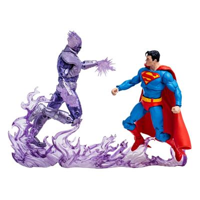 Pack 2 figuras mcfarflane toys dc collector atomic skull vs superman (gold label)