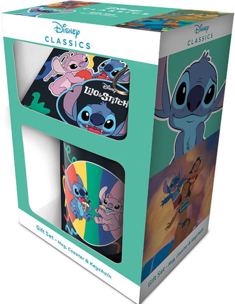 CAJA REGALO DISNEY CLASSICS LILO & STITCH (INCLUYE: MUG/COASTER & KEYCHAIN)