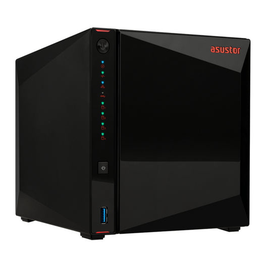 NAS ASUSTOR TOWER 4 BAY QUAD-CORE 4GB DDR4 2.5 GBE X 2 USB 3.2