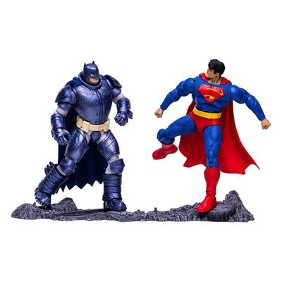 Pack 2 figuras mcfarlane toys collector multipack superman vs. armored batman