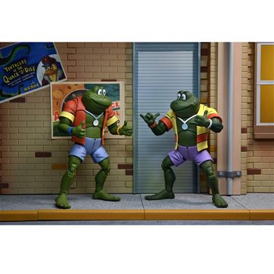 Pack 2 figuras neca ranas napoleon & atilla 18 cm scale action figure tmnt cartoon re - run