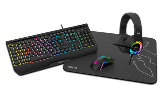 PACK KROM 4 EN 1 RGB GAMING COMBO