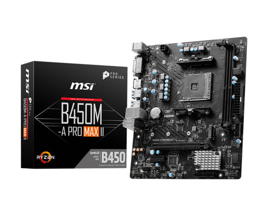 PLACA BASE MSI B450M-A PRO MAX II AM4 MATX 2XDDR4