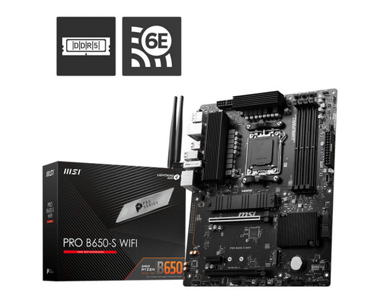 PLACA BASE MSI PRO B650-S WIFI AM5 ATX 4XDDR5