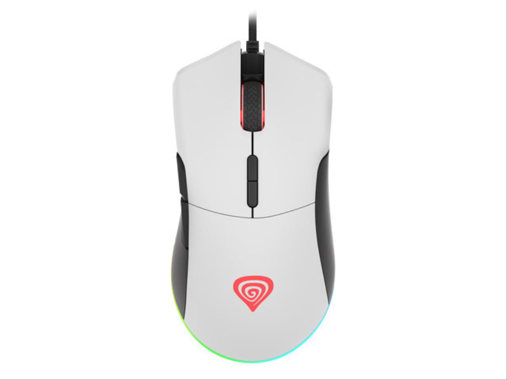 RATON GAMING GENESIS KRYPTON 290 RGB SENSOR OPTICO 6400 DPI BLANCO