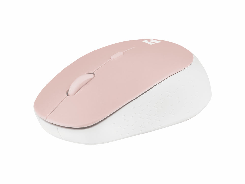 RATON NATEC HARRIER 2 OPTICO INALAMBRICO 1600DPI BLUETOOTH 5.1 ROSA/BLANCO